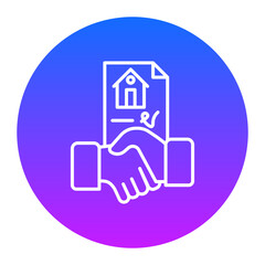 Property Agreement Icon of Real Estate iconset.