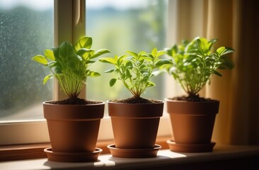 seedlings on the windowsill, growing seedlings at home