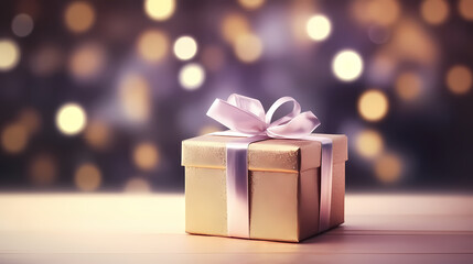 Gift box background with copy space for Christmas gifts, holidays or birthdays