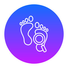 Footprint Icon of Crime and Law iconset.