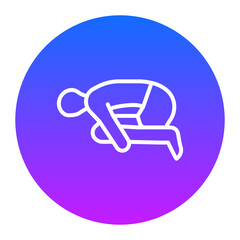 Hare Pose Icon of Physical Fitness iconset.