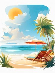 Obraz premium beach background