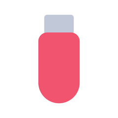 Illustration vector graphic icon of Flash Disk. Flat Style Icon. Computer And Device Themed Icon. Vector illustration isolated on white background. Perfect for website or application design.