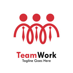 Team work design logo template illustration