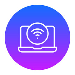 Wifi Connection Icon of Work from Home iconset.