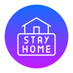 Stay Home Icon of Work from Home iconset.