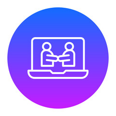 Online Deal Icon of Work from Home iconset.