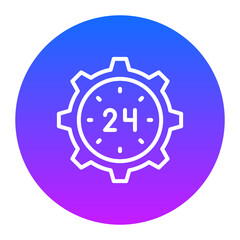 Non Stop Working Icon of Work from Home iconset.