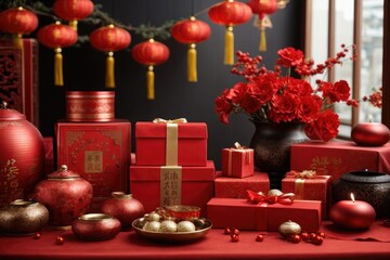 christmas decorations and gifts