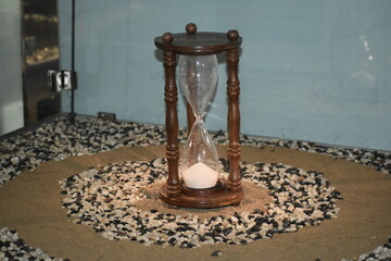 sand glass and hourglass