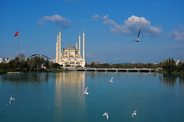 Sabancı Mosque view in Seyhan Adana