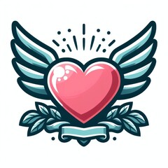 heart with wings