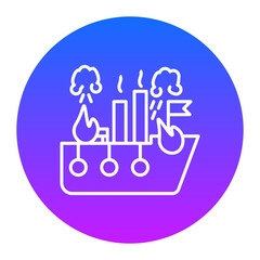 Burning Ship Icon of Pollution iconset.