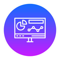 Monitoring Analytics Icon of Online Marketing iconset.