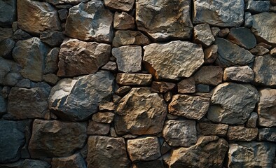 Obraz premium fieldstone wall texture