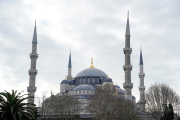 Fototapeta na wymiar Sultanahmet Blue Mosque in Istanbul, Turkey