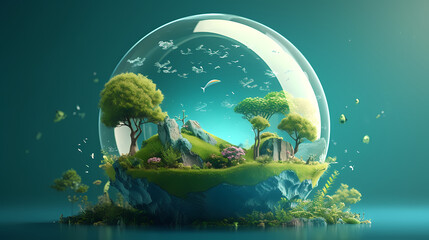Environmental protection background, world environment day background, protect the environment