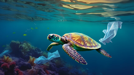 Fototapeta premium Environmental protection background, world environment day background, protect the environment