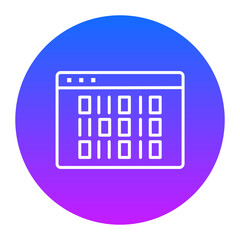 Binary Code Icon of Coding and Development iconset.