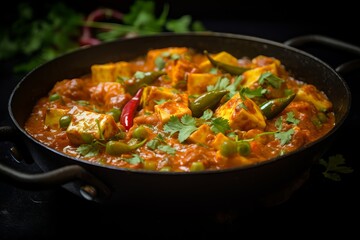 Paneer Curry Desi Food Dish