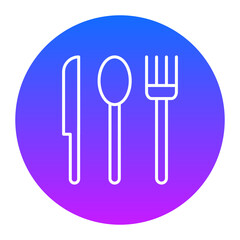 Cutlery Icon of Birthday iconset.