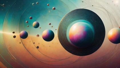 spheres of vibration - obrazy, fototapety, plakaty