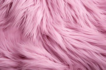 Fototapeta premium A close up of a pink fur suitable for use in backgrounds, fashion design, textiles, and creative projects requiring a soft and luxurious texture.