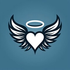 Fototapeta premium wings or heart with wings