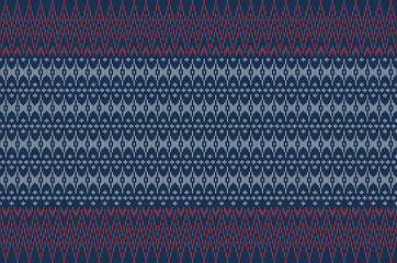 Geometric seamless patterns. Background design with zigzag line stripe seamless pattern. Thailand pattern traditional for texture, fabric, clothing, wrapping.