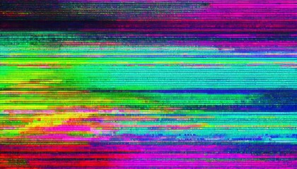 seamless retro colorful rainbow vhs scanlines or tv signal static noise pattern tileable television screen or video game pixel glitch or damage background texture vintage 80s analog grunge graphic