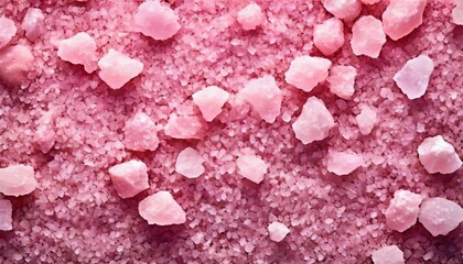 close up view of pink salt finely ground generative ai