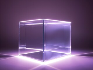 Illuminated Glass Decor Box