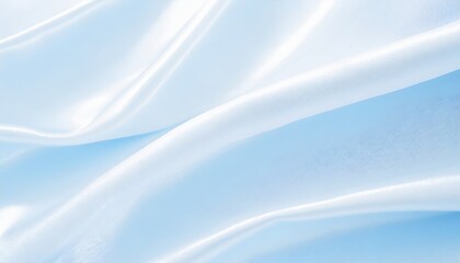 abstract white and blue textile fabric soft light background for beauty products or other