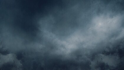 black gloomy sky grunge texture dark blue gray clouds background horror scary theme poster backdrop