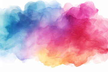 Fototapeta premium abstract watercolor hand drawn watercolor background, watercolor colorful background. . rainbow watercolor with clouds 