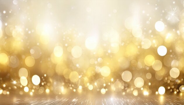 golden color blurred abstract background yellow bokeh christmas blurred beautiful shiny christmas lights