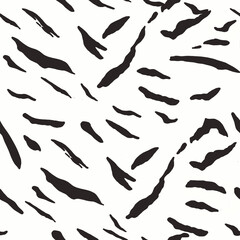simple and elegant zebra seamless pattern motif design 