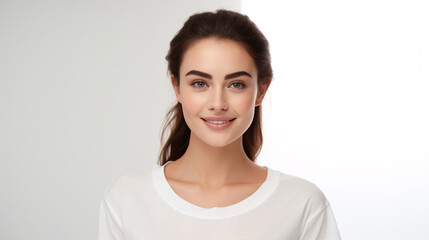 Model women looking at camera