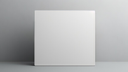 Fototapeta premium blank white box on white wall