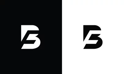 Fotobehang Initial letter bf or fb logo design template © Waqas