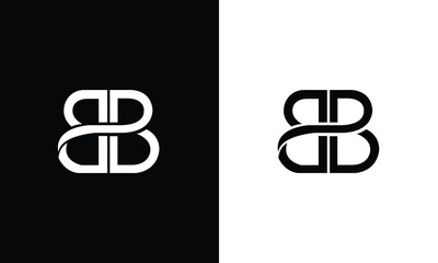 Alphabet letter icon logo BB - obrazy, fototapety, plakaty