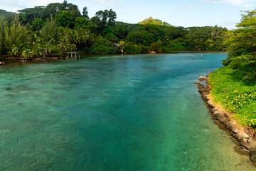 Huahine's lagoon, French Polynesia