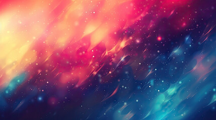 A close-up of a blurry background with red and blue light. Suitable for use as a backdrop in music videos, club promotions, or abstract design projects.