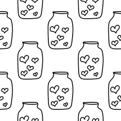 bottle heart lamp love valentines day  pattern