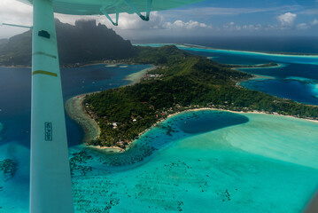 Bora Bora aerial view, French Polyneisa