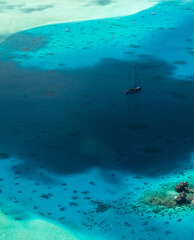 Bora Bora aerial view, French Polyneisa