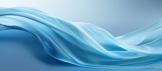 Fototapeta premium Airy Blue Silk