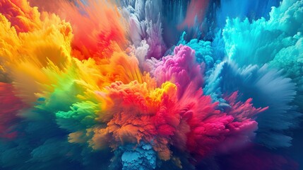 Obraz na płótnie Canvas colorful Wallpaper, Realistic, HD - generative ai