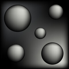 Modern abstract 3D circle geometric background