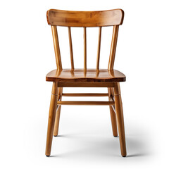 wooden chair in classic style isolated on transparent background, png